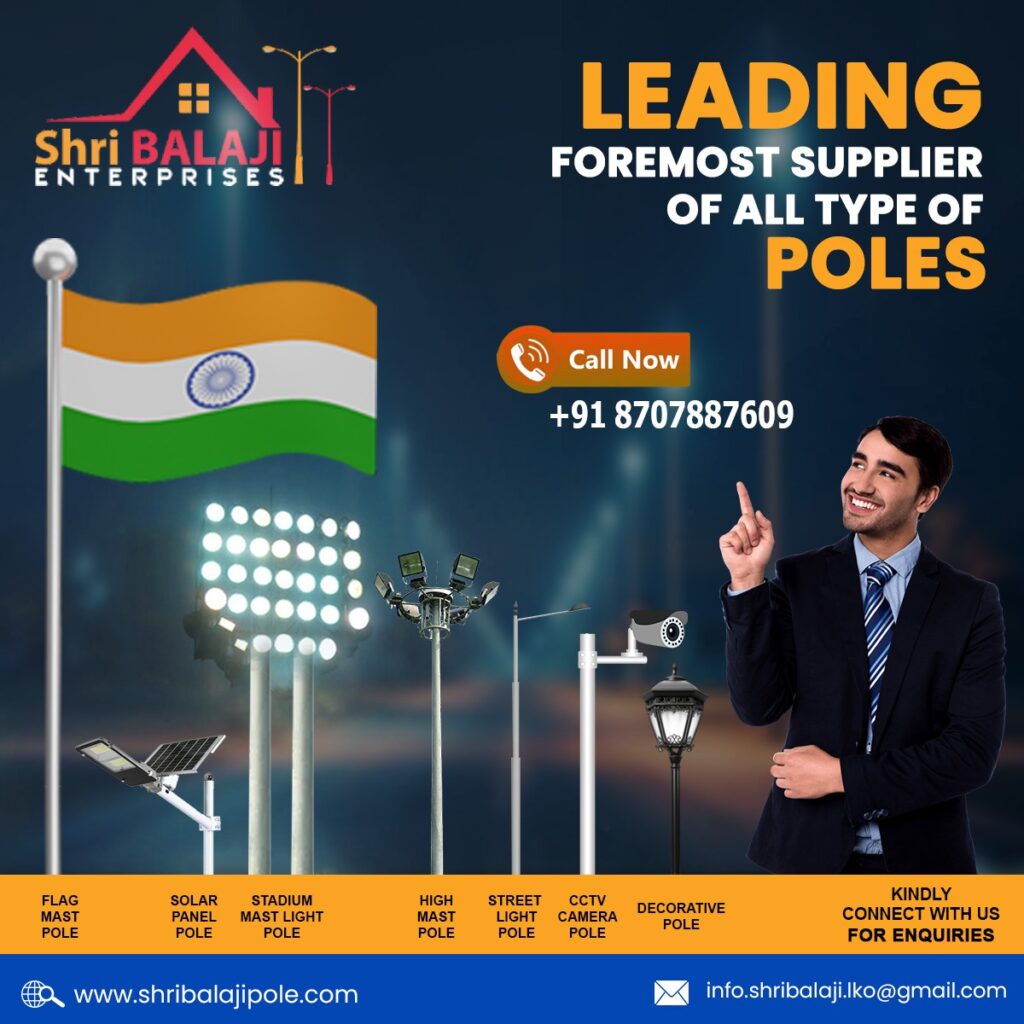 Electric Poles For Street Lighting