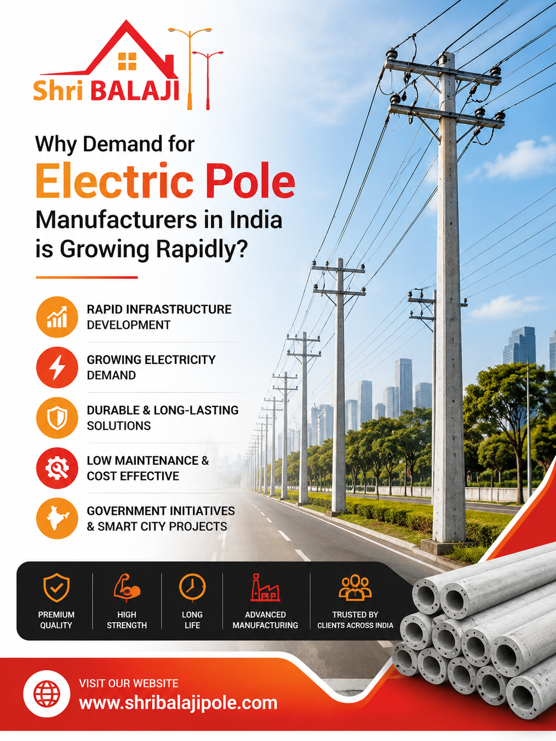 Electric Pole Manufacturers in India