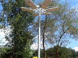 9 Meter Solar High Mast Lighting Pole