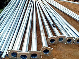 Steel GI High Mast Pole Manufacturers