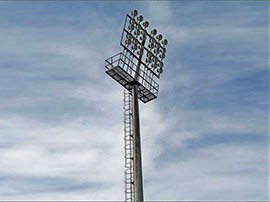 30 Meter Stadium Pole with Ladder and Structure